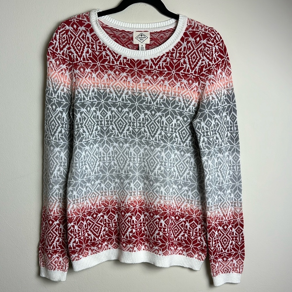 St. John’s Bay Cotton Blend Crewneck‎ Knit Sweater